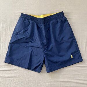 Polo Ralph Lauren 5.75" Shorts, Men's Medium, Navy/Yellow [ BRAND NEW ]